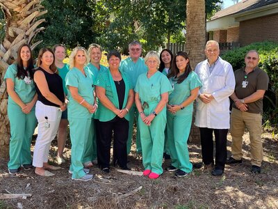 Dosher Wound Care Center staff smiling