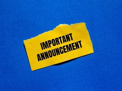 Ad that says Important Announcement