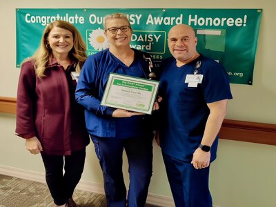 Melissa Furst being Recognized as Dosher Daisy Award Honoree