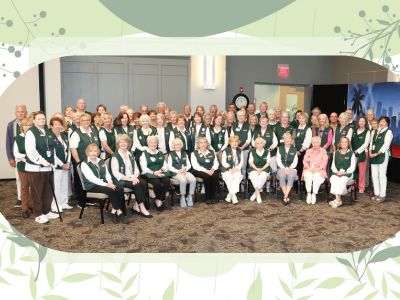 The Dosher Volunteers at the annual volunteer appreciation luncheon in April.